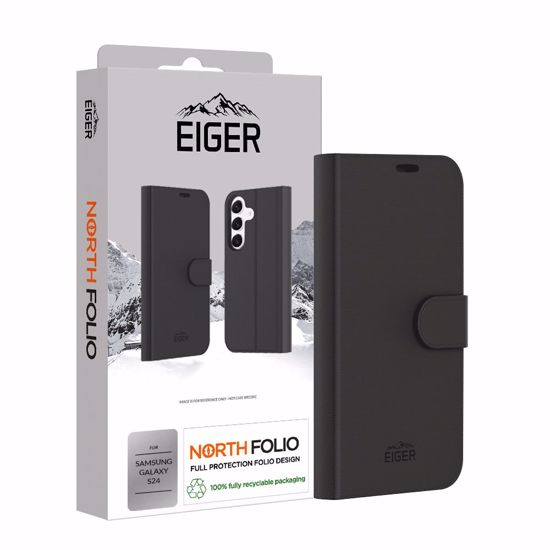 Picture of Eiger Eiger North Folio Case for Samsung Galaxy S24 in Black